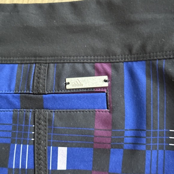 Adidas Black Golf Size XL‎ Geometric Stretch Skort Athleisure Pockets Pickleball - Picture 5 of 7